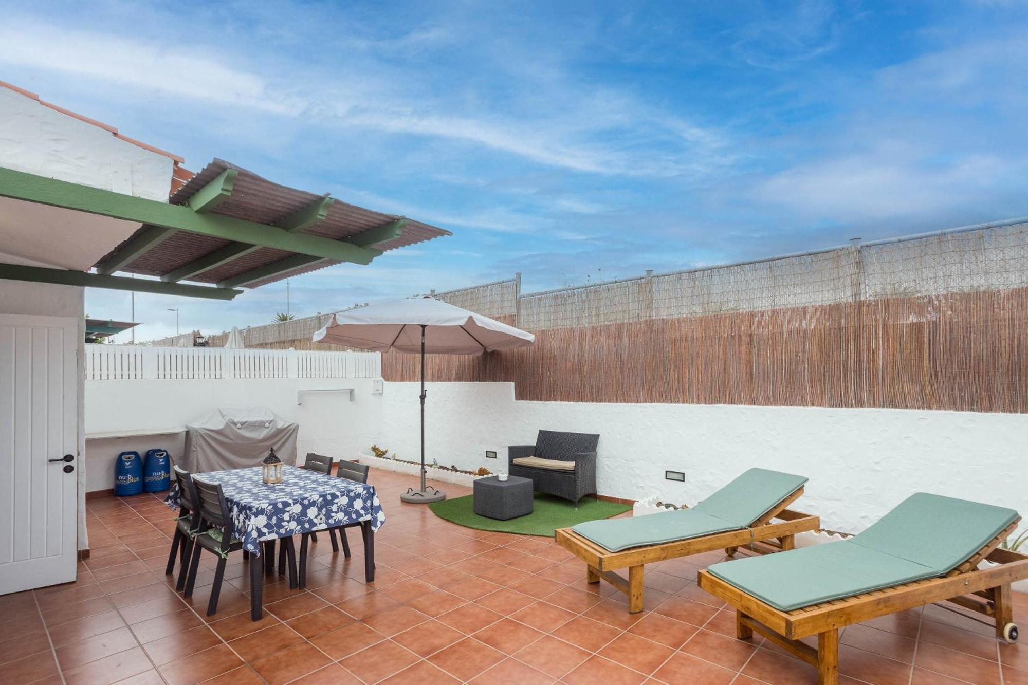 Private Chill-Out Terrace Bungalow - Pool Apartment San Bartolome de Tirajana  Exterior photo